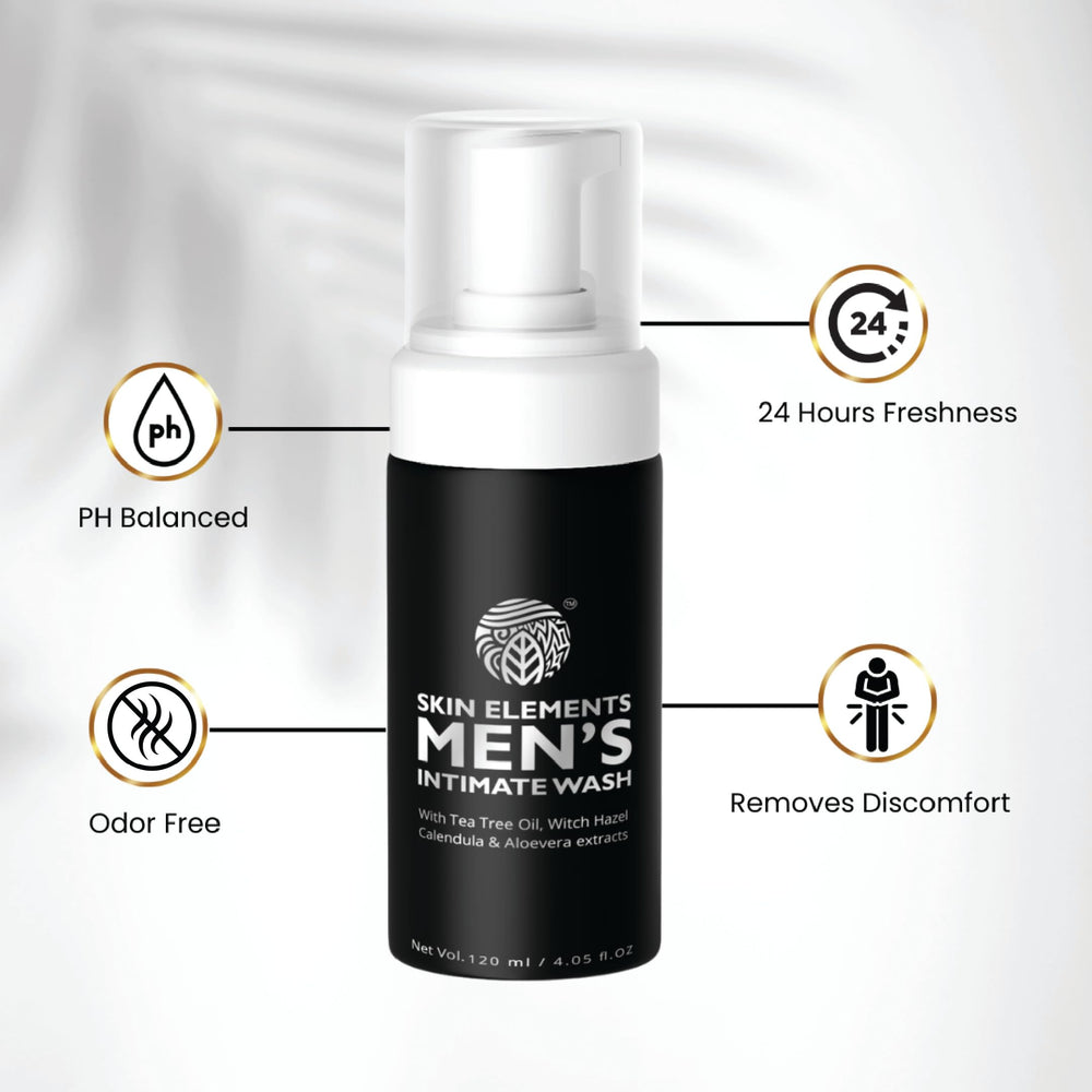Skin Elements tea tree oil detail highlights invigorating natural aroma