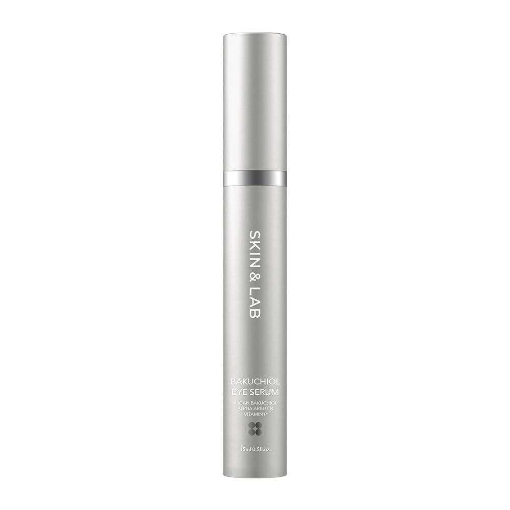 SKIN&LAB Bakuchiol Eye Serum roll-on close-up for precise under-eye hydration.