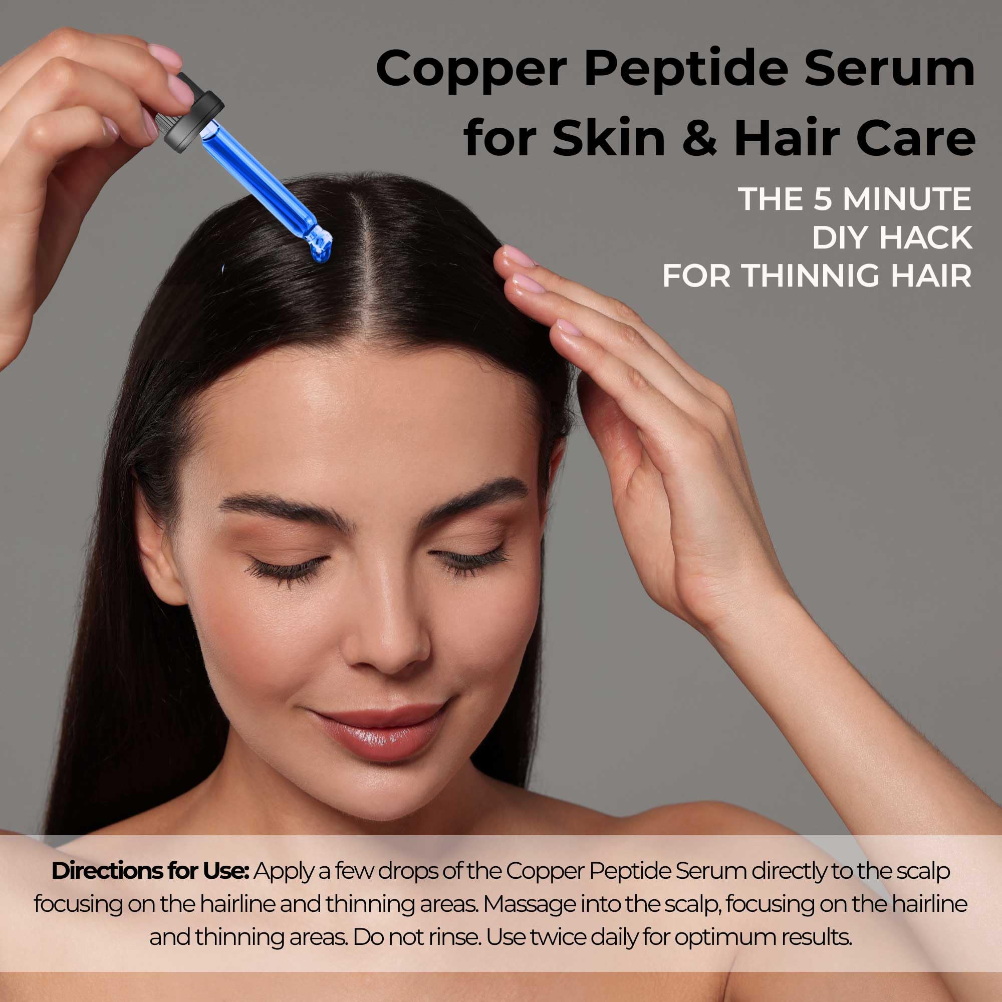 Skin Perfection cobalt-blue bottle detail indicates light protection.