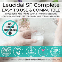 Skin Perfection Leucidal SF Complete, mezcla lista para formulaciones seguras.