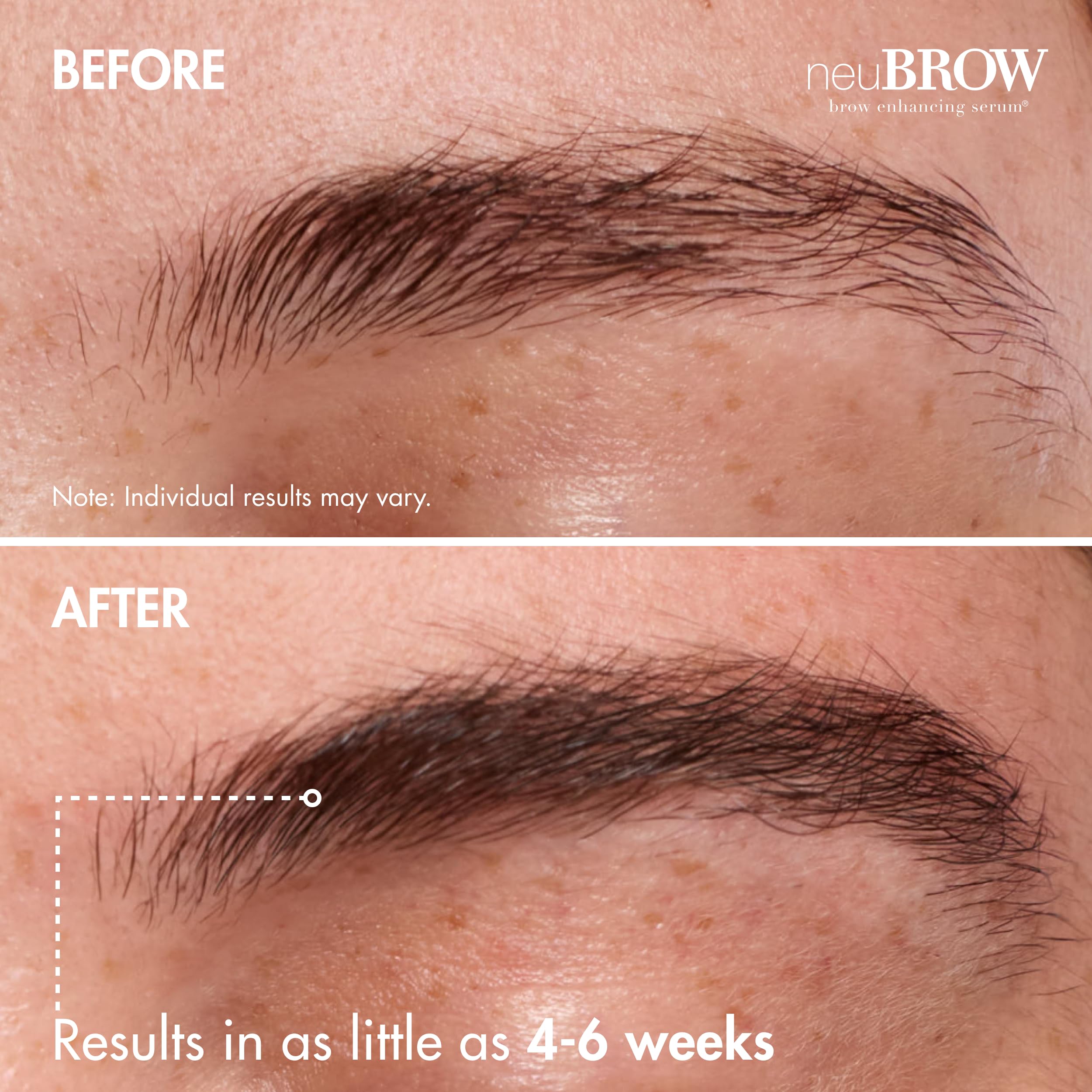 Skin Research Laboratories neuBROW packaging closeup shows vegan, cruelty-free formula