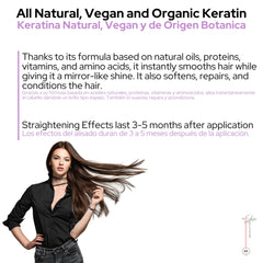 Skin Revolution Ritual Botánico Keratin straight, frizz-free results.