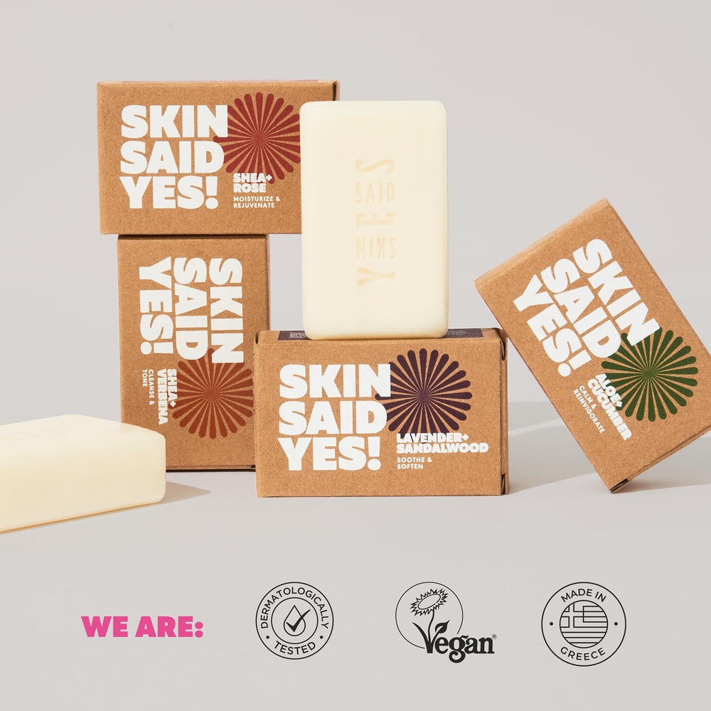 Skin Said Yes textura de aceites naturales para limpieza suave.