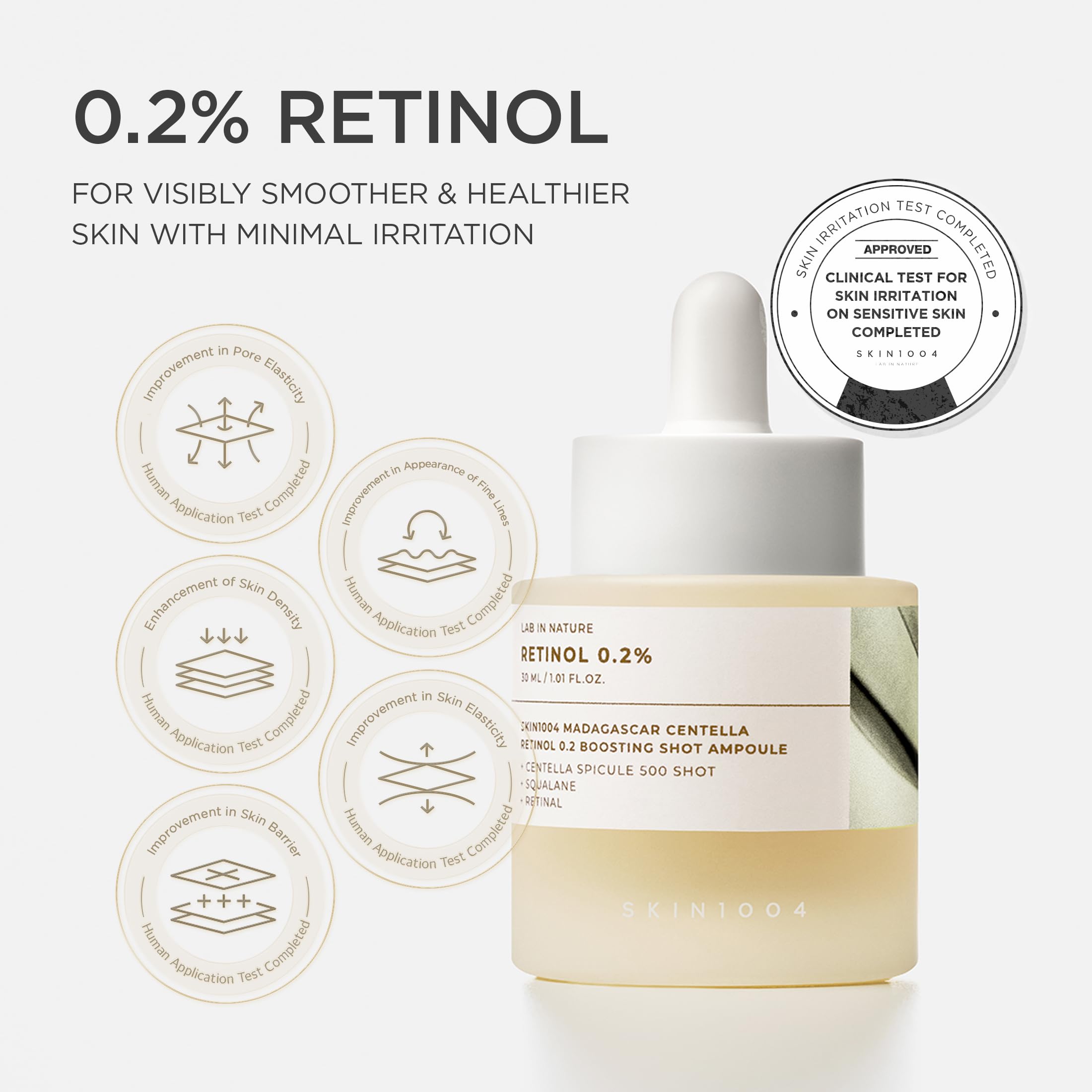 Retinal y Retinol en combinación para posibles mejoras en firmeza.