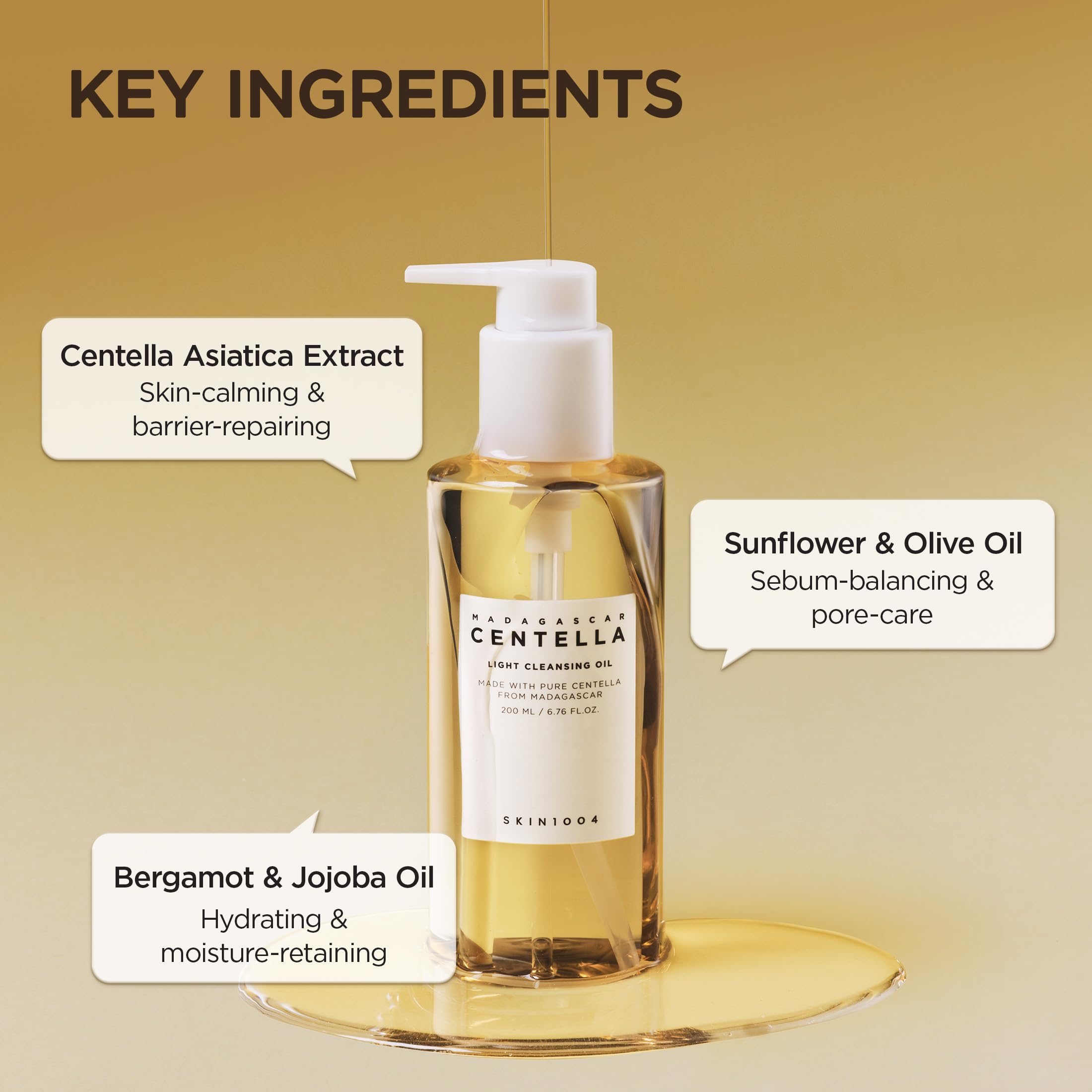 SKIN1004 Masaje Suave: aplicación con aceite para limpiar sin fricción