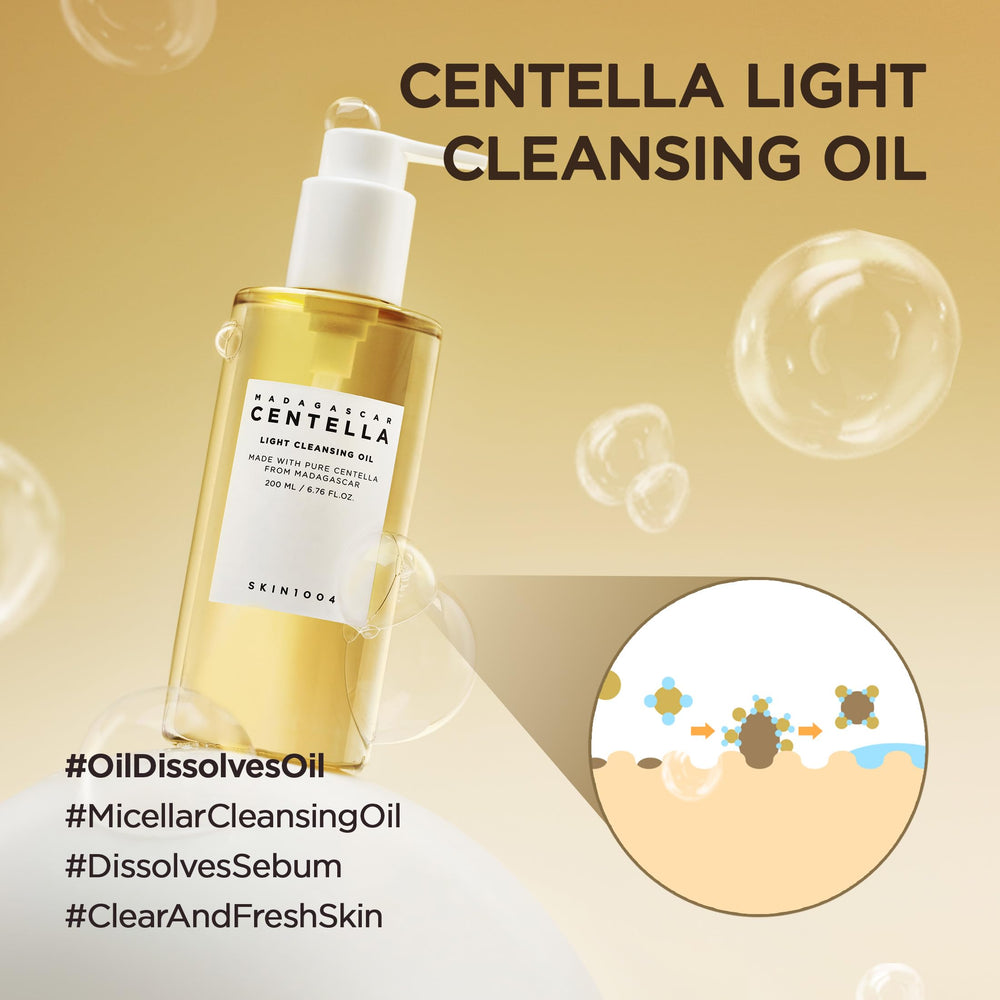 SKIN1004 Centella Madagascar Limpiador Aceite: textura ligera ideal para una limpieza suave