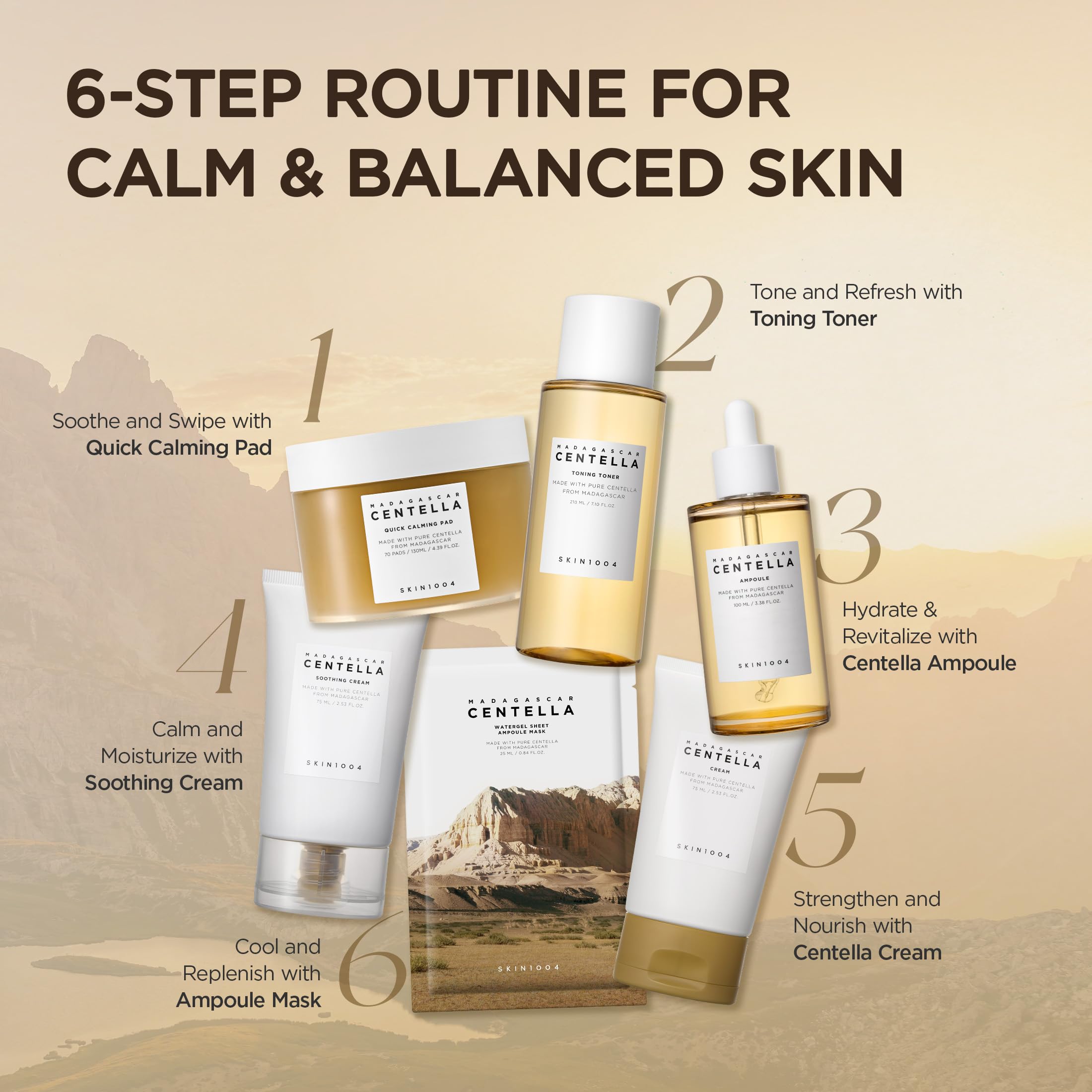SKIN1004 Centella Quick Calming Pad cooling effect on skin during use.