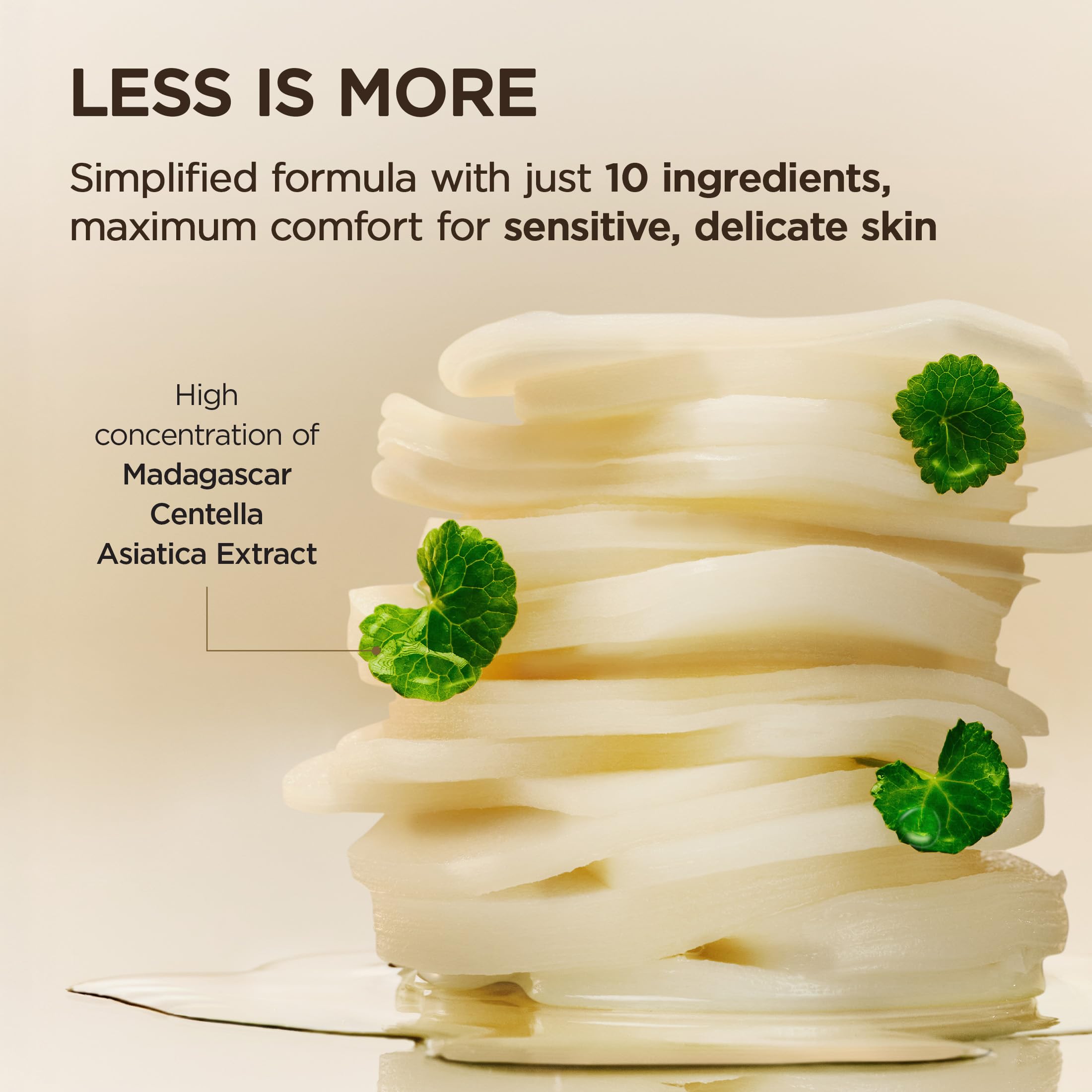 Close-up of SKIN1004 Centella Quick Calming Pad cushion-texture for soft contact.