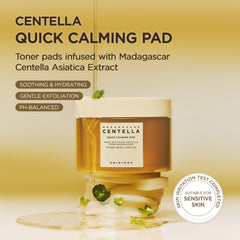 SKIN1004 Centella Quick Calming Pad with included tweezer for easy placement.