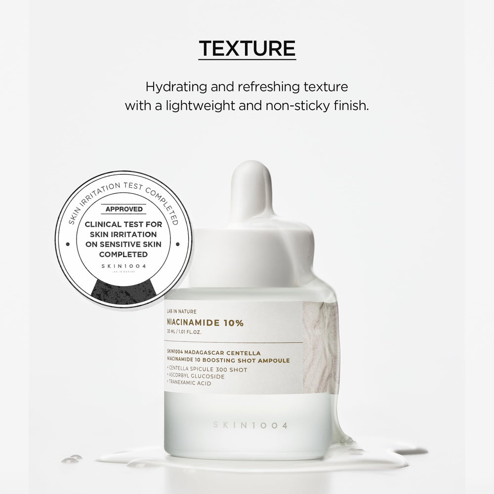 SKIN1004 Contenido 30 ml, envase práctico.