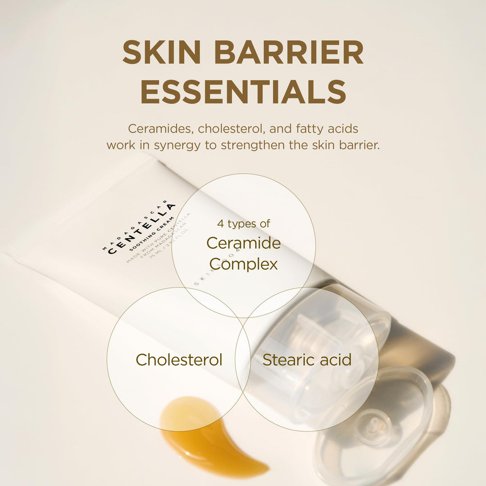 SKIN1004 Crema Calmante Centella, envase y tapa para uso cómodo.