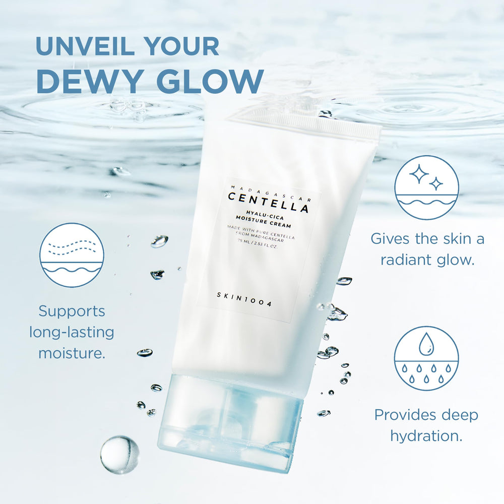 Hidratación prolongada con SKIN1004 Hyalu-Cica Moisture Cream para la piel