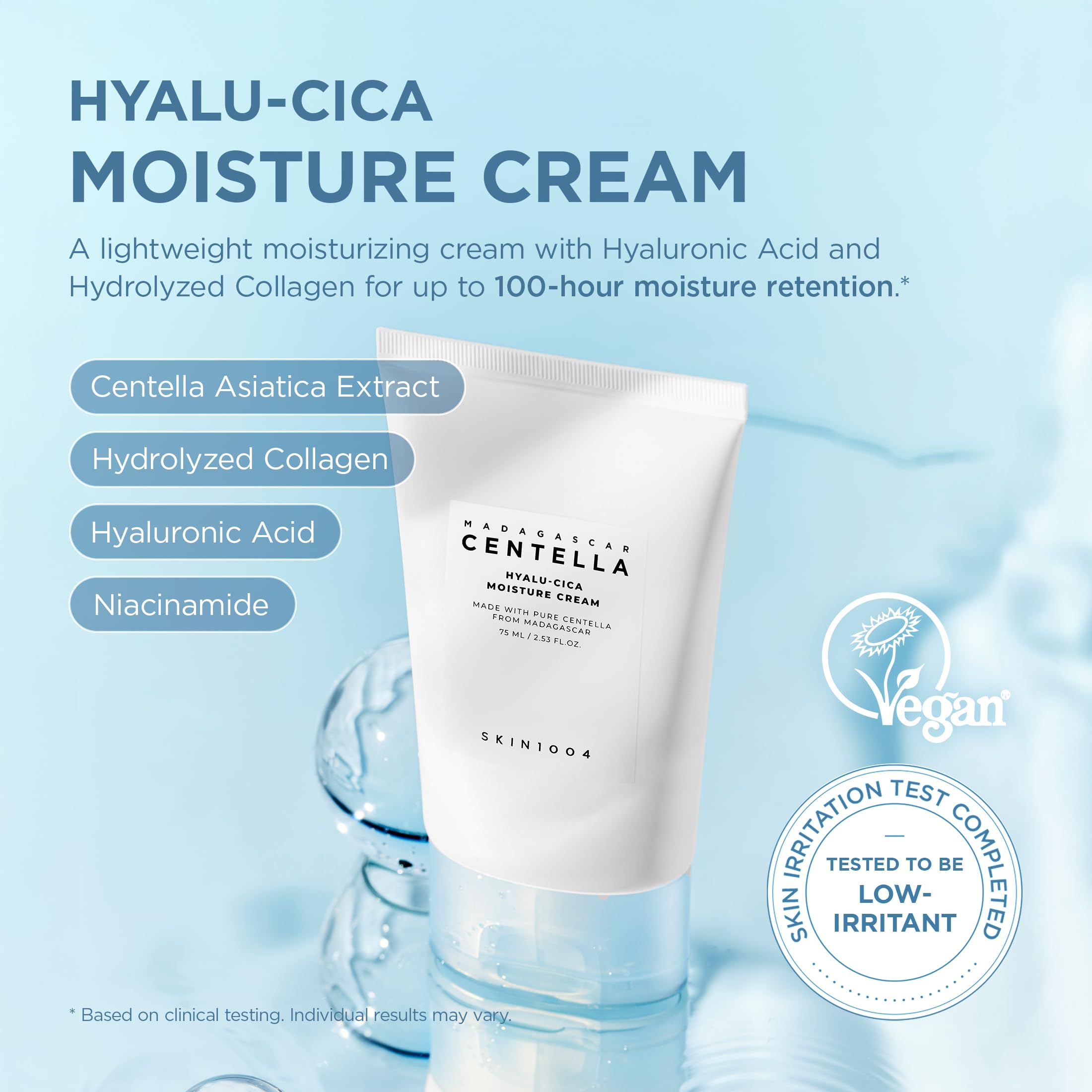 Textura gel fresca de SKIN1004 Hyalu-Cica para absorción rápida