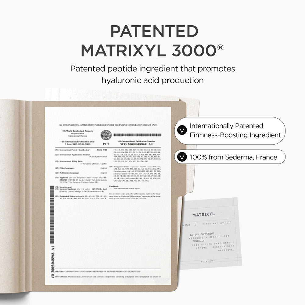 SKIN1004 Matrixyl 10% Boosting Shot packaging embodies Korean skincare aesthetics