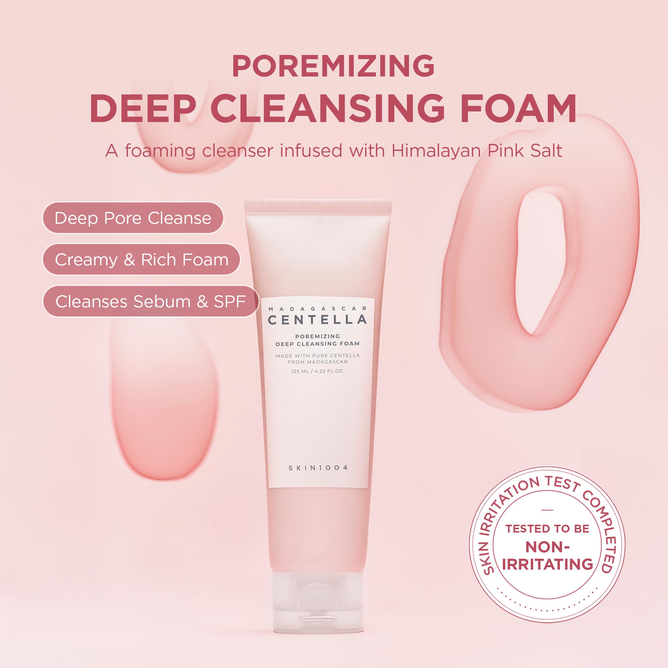 Espuma densa de SKIN1004 Poremizing Foam para limpiar poros y dejar piel fresca.