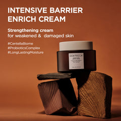 SKIN1004 Probio Cica Enrich Cream, aplicación facial: absorción rápida y suave.