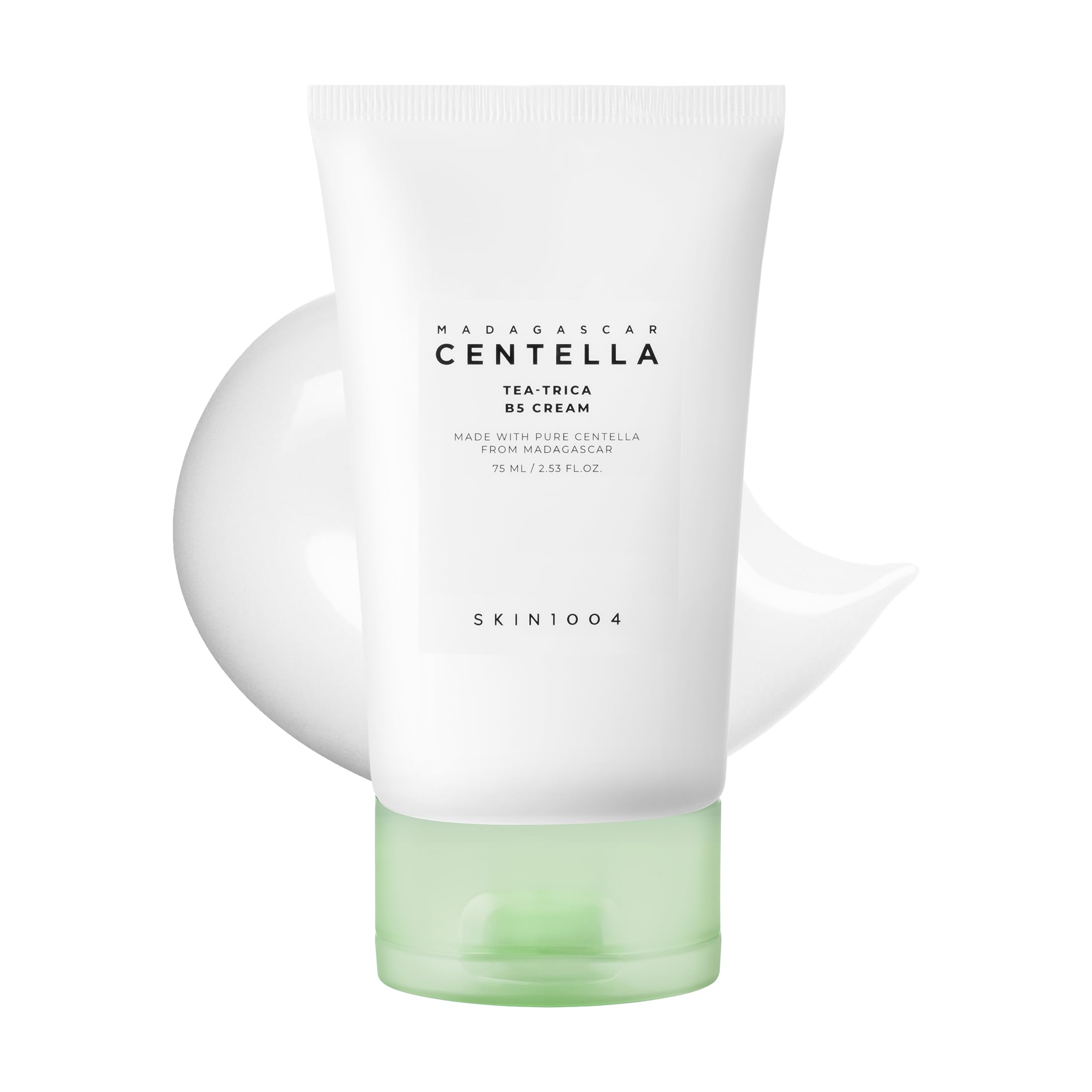 SKIN1004 Tea-Trica B5 Cream, envase, hidratación suave para piel sensible.