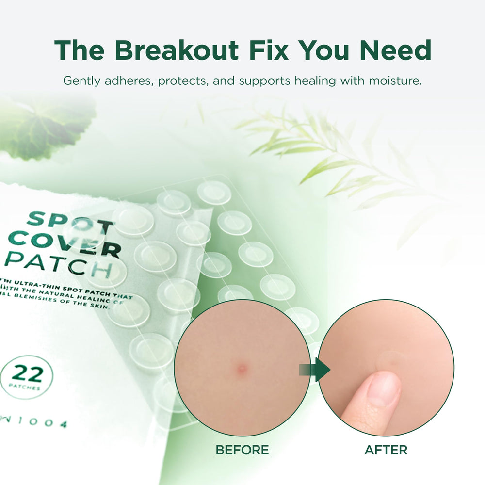Patch adheres clearly under makeup for seamless daily wear with SKIN1004.