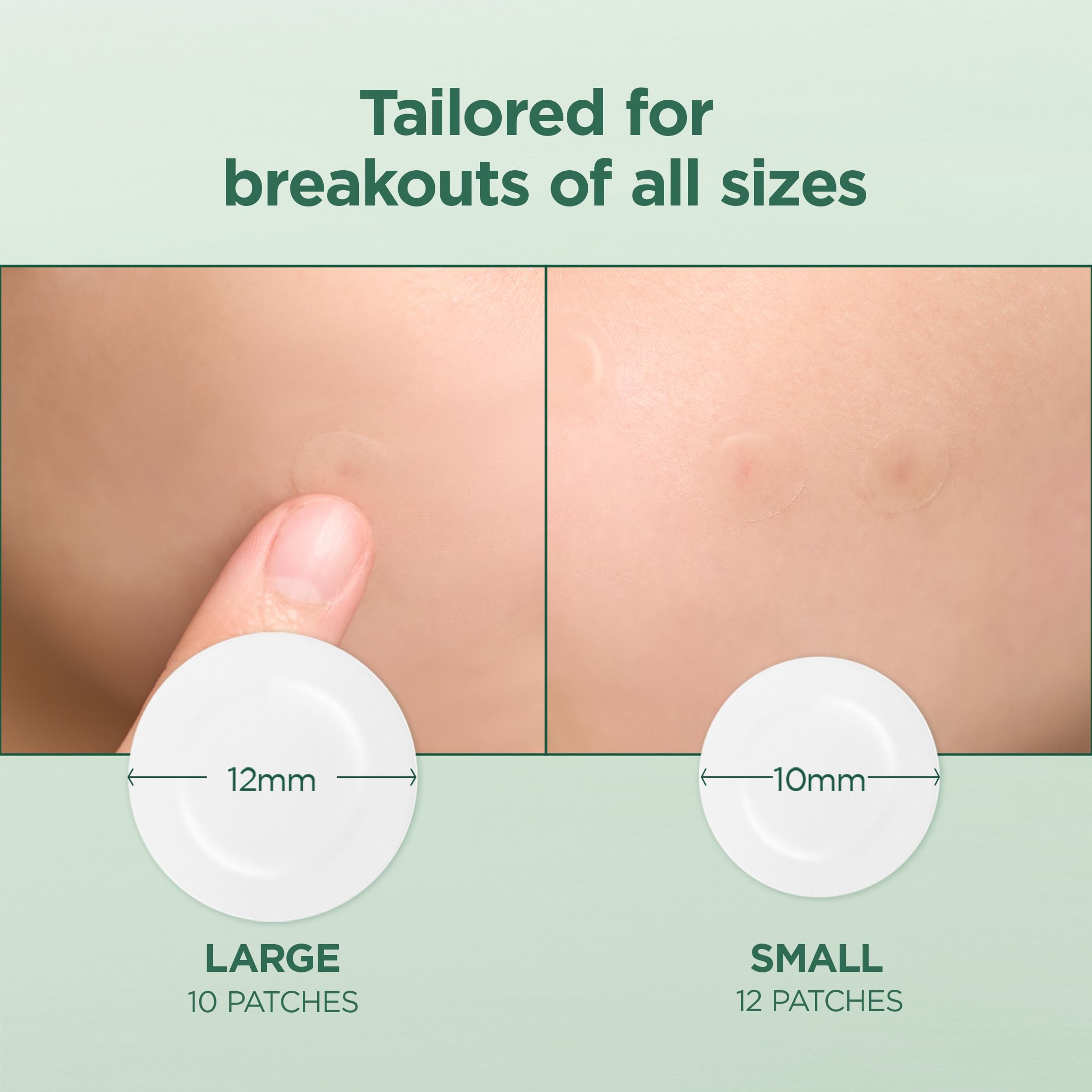 Caution label and external use notice shown on packaging for SKIN1004 Patch.