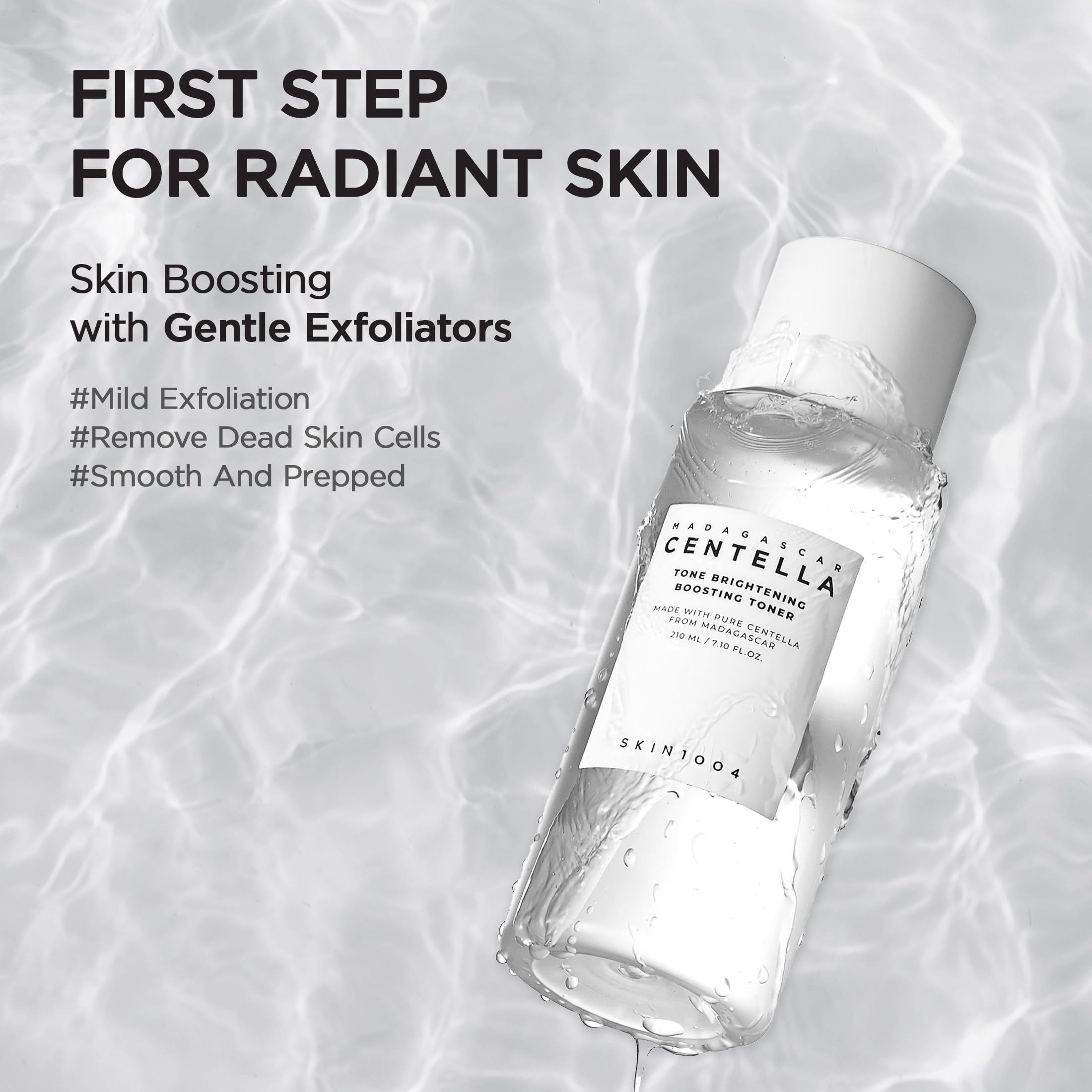 SKIN1004 Toner hidratación suave centella aporta calma diaria