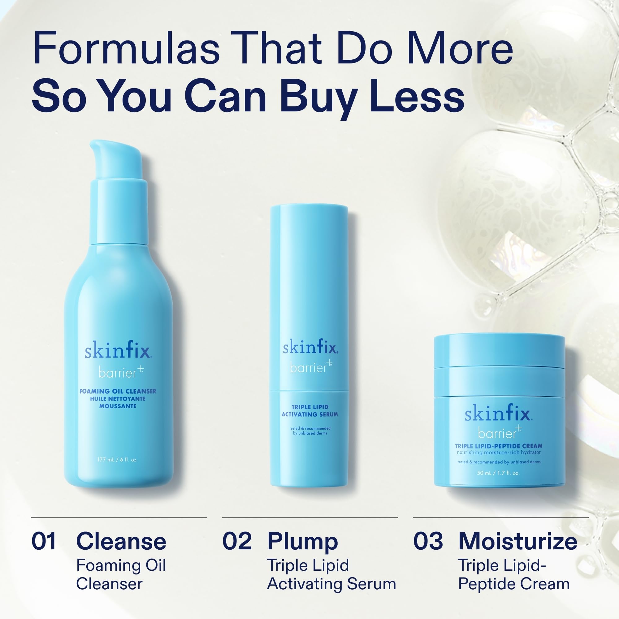 Skinfix Coconut-derived cleansers lift dirt without stripping moisture.