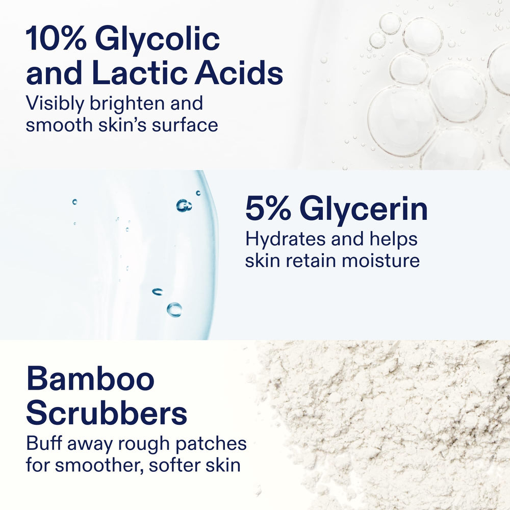 Skinfix Glycolic Renewing Scrub applying on dry skin to maximize exfoliation