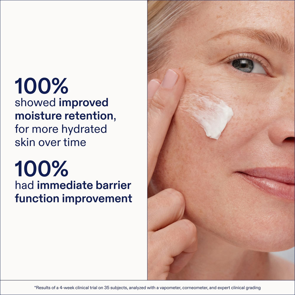 Skinfix Triple Lipid-Peptide Cream Refill ingredients graphic with ceramides and peptides.