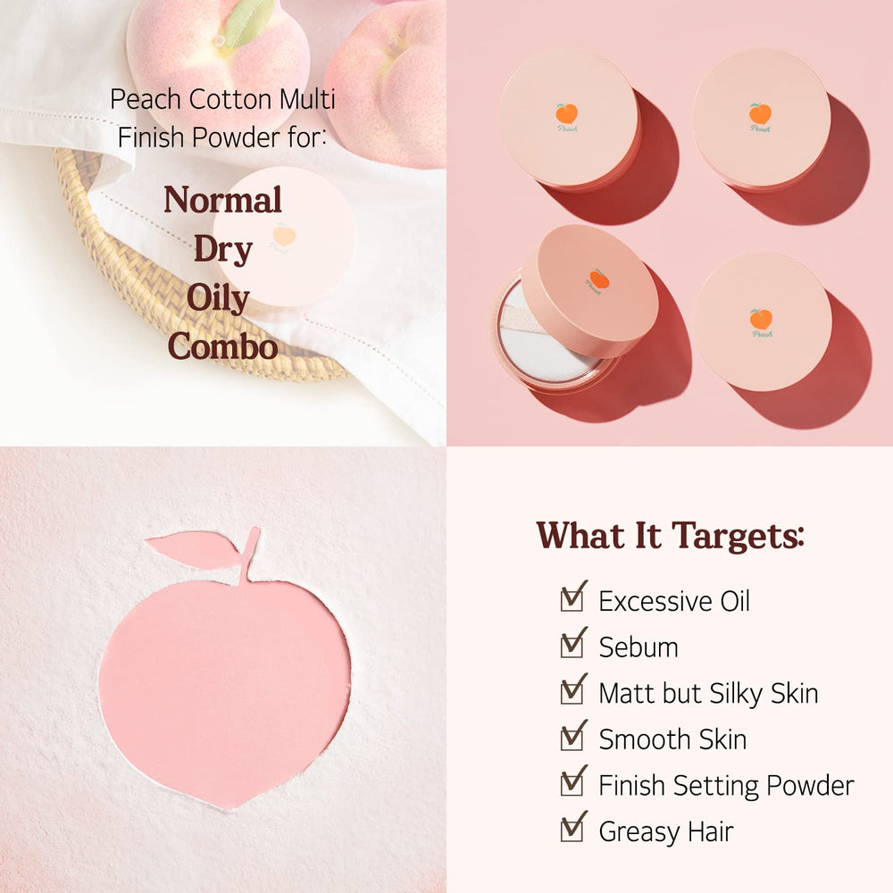 Oil control shot showing matte effect throughout the day with SKINFOOD powder.
