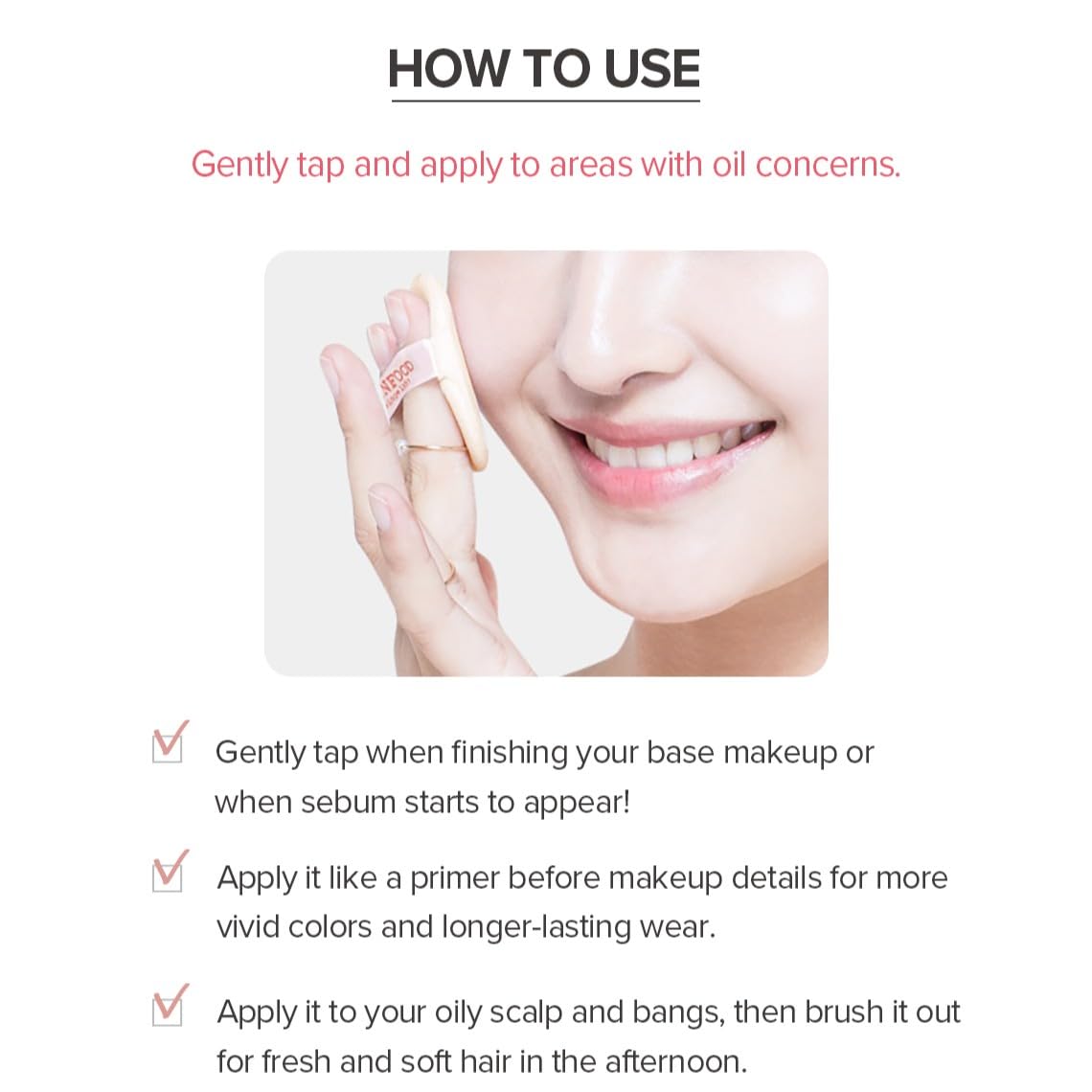SKINFOOD Peach Cotton Pore Blur Pact mineral powder for natural coverage.