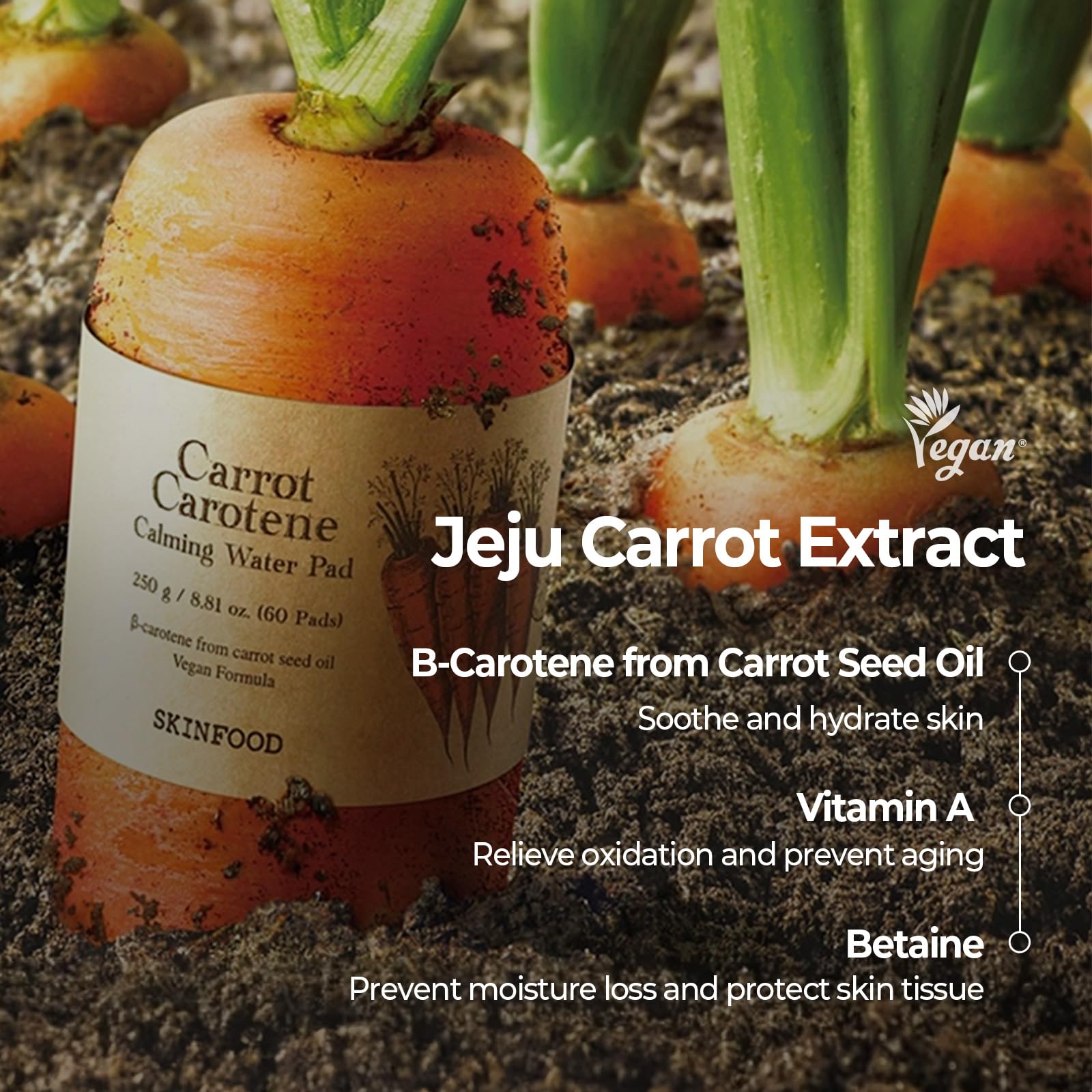 Skinfood Carrot Carotene Daily Mask 5-minute application boosts skin glow