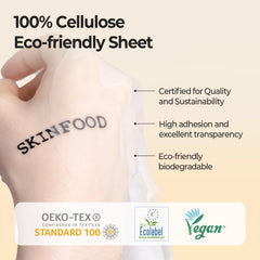 Skinfood Carrot Carotene Daily Mask cellulose sheet delivers comfortable fit