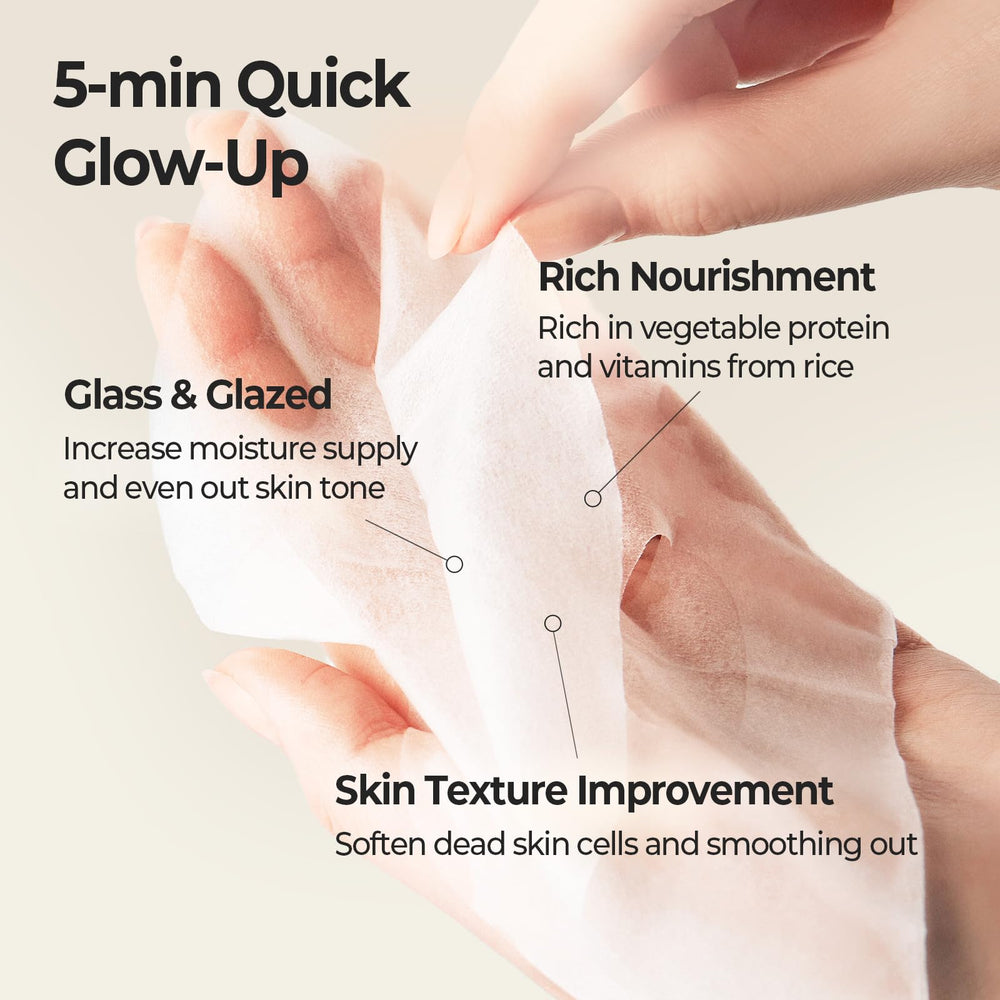 SKINFOOD Rice Daily Mask application on the face