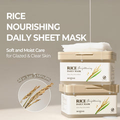 SKINFOOD Rice Daily Mask back panel showing product details