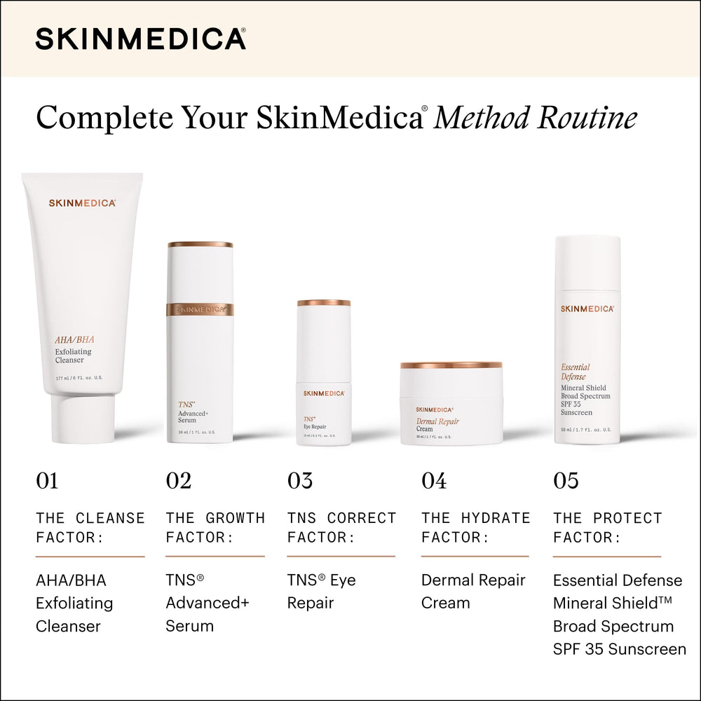 SkinMedica Dermal Repair Cream being applied to the face for smoothness