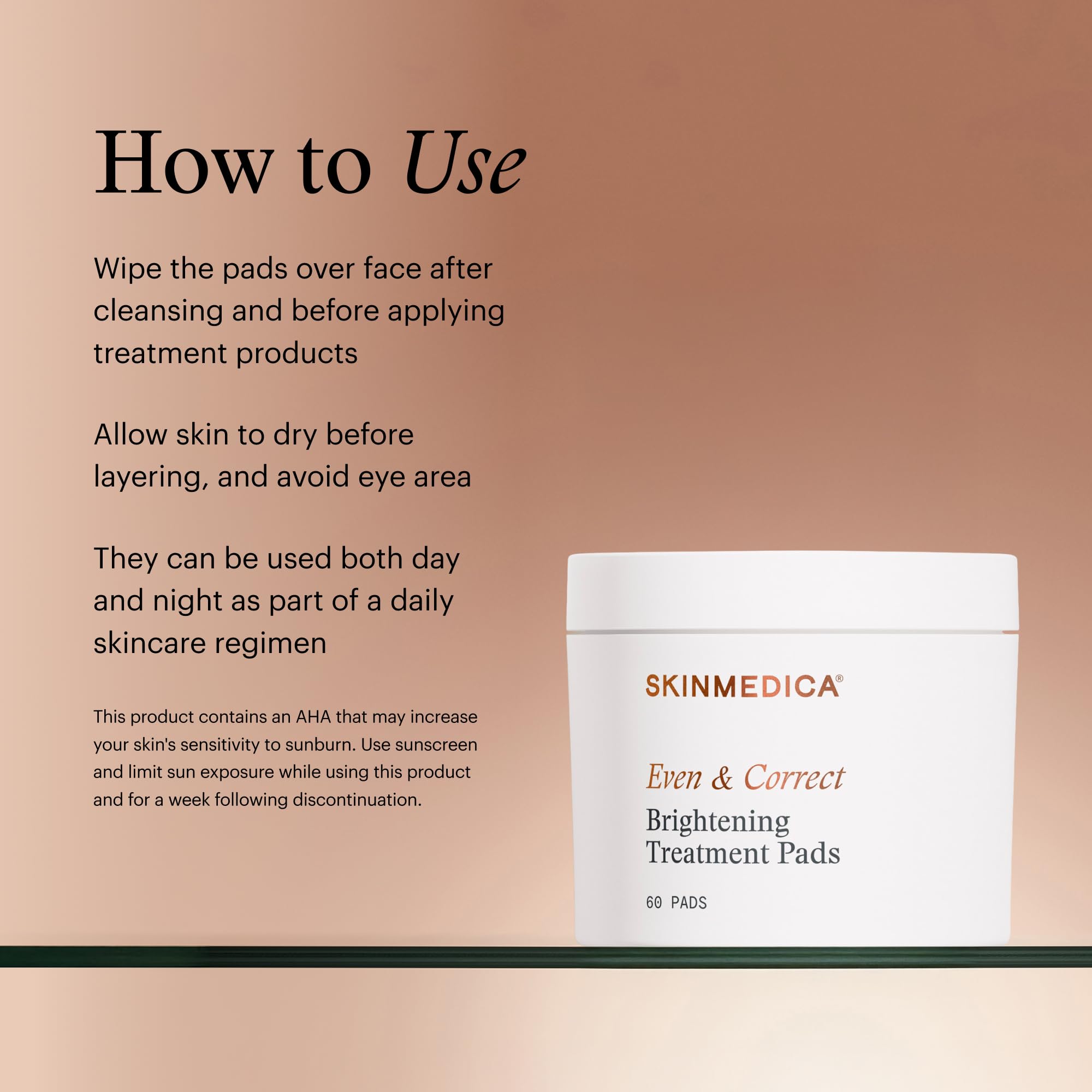 SkinMedica Even & Correct after-use glow.