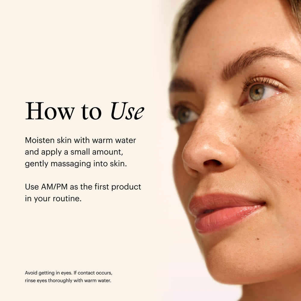SkinMedica Facial Cleanser removes environmental pollutants for a refreshed start.