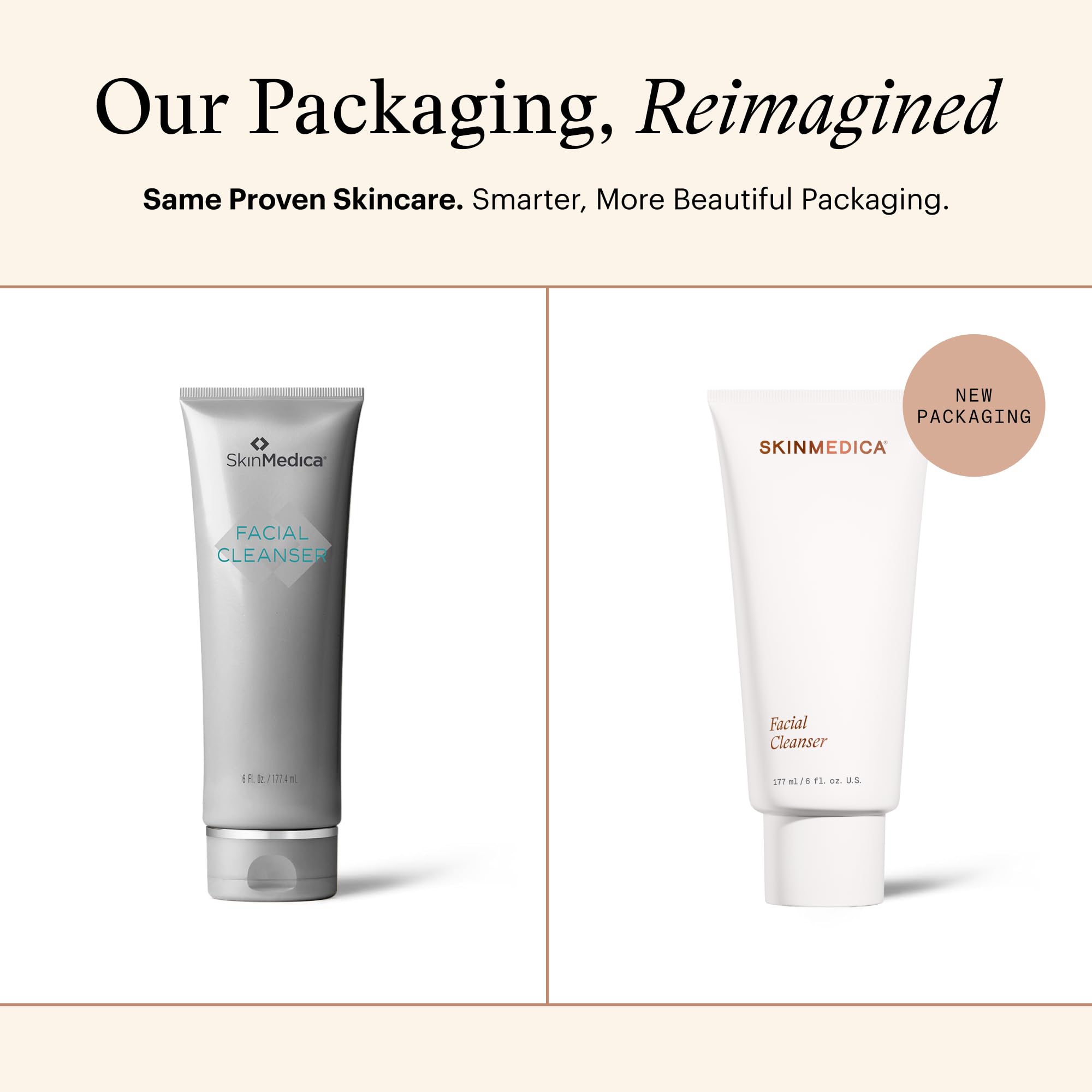 SkinMedica Facial Cleanser foaming texture on hand demonstrates cleansing action.