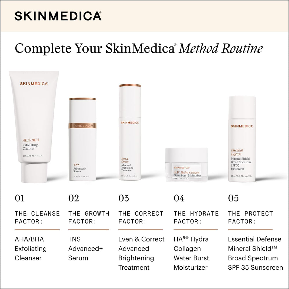 SkinMedica HA5 dewy skin closeup showcases radiant texture.