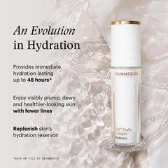 Close-up of SkinMedica HA5 texture for dewy skin.