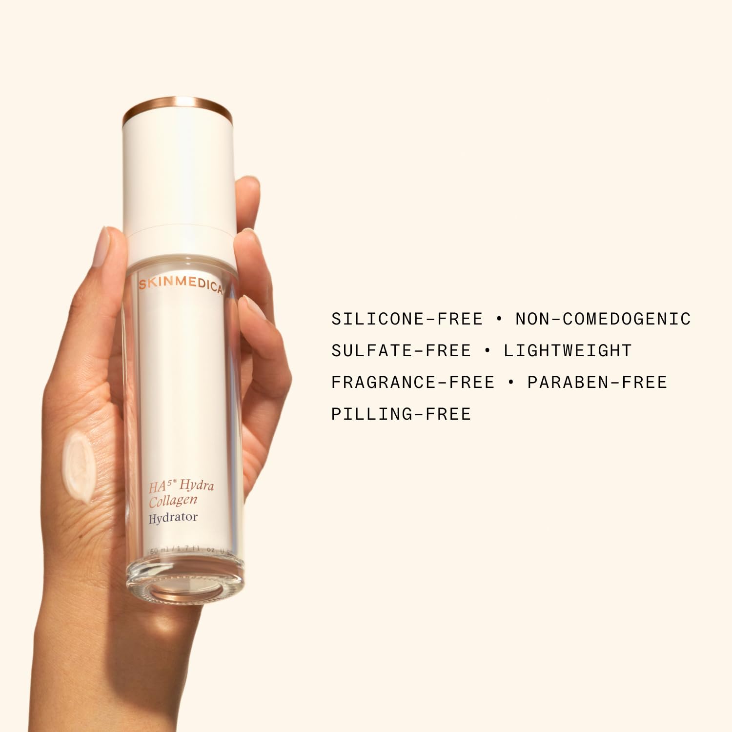 SkinMedica HA5 shown in night routine context with moisturizer.