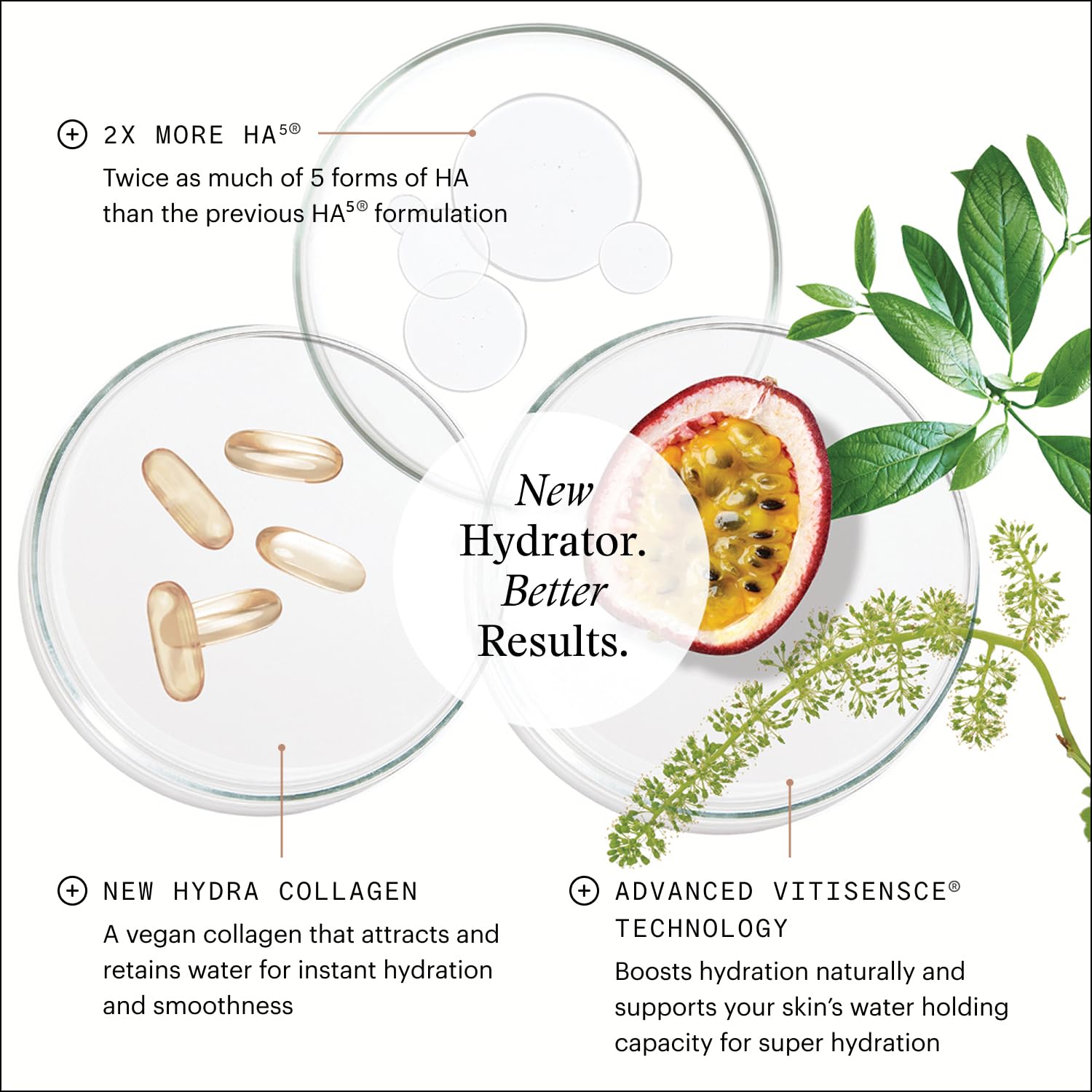SkinMedica HA5 passion fruit seed oil emphasizes botanical nourishment.