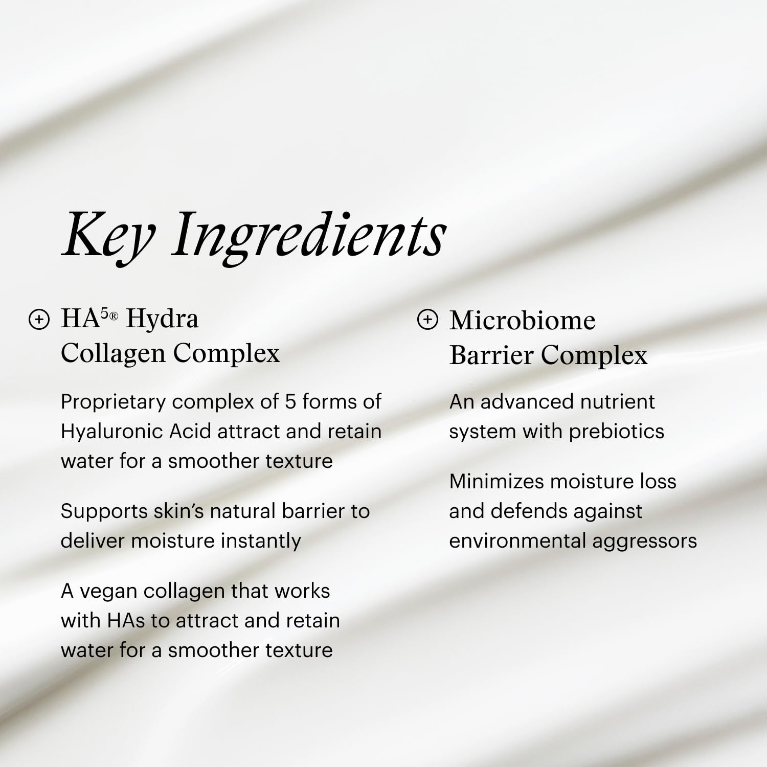 SkinMedica HA5 pump bottle closeup highlights quick absorption.
