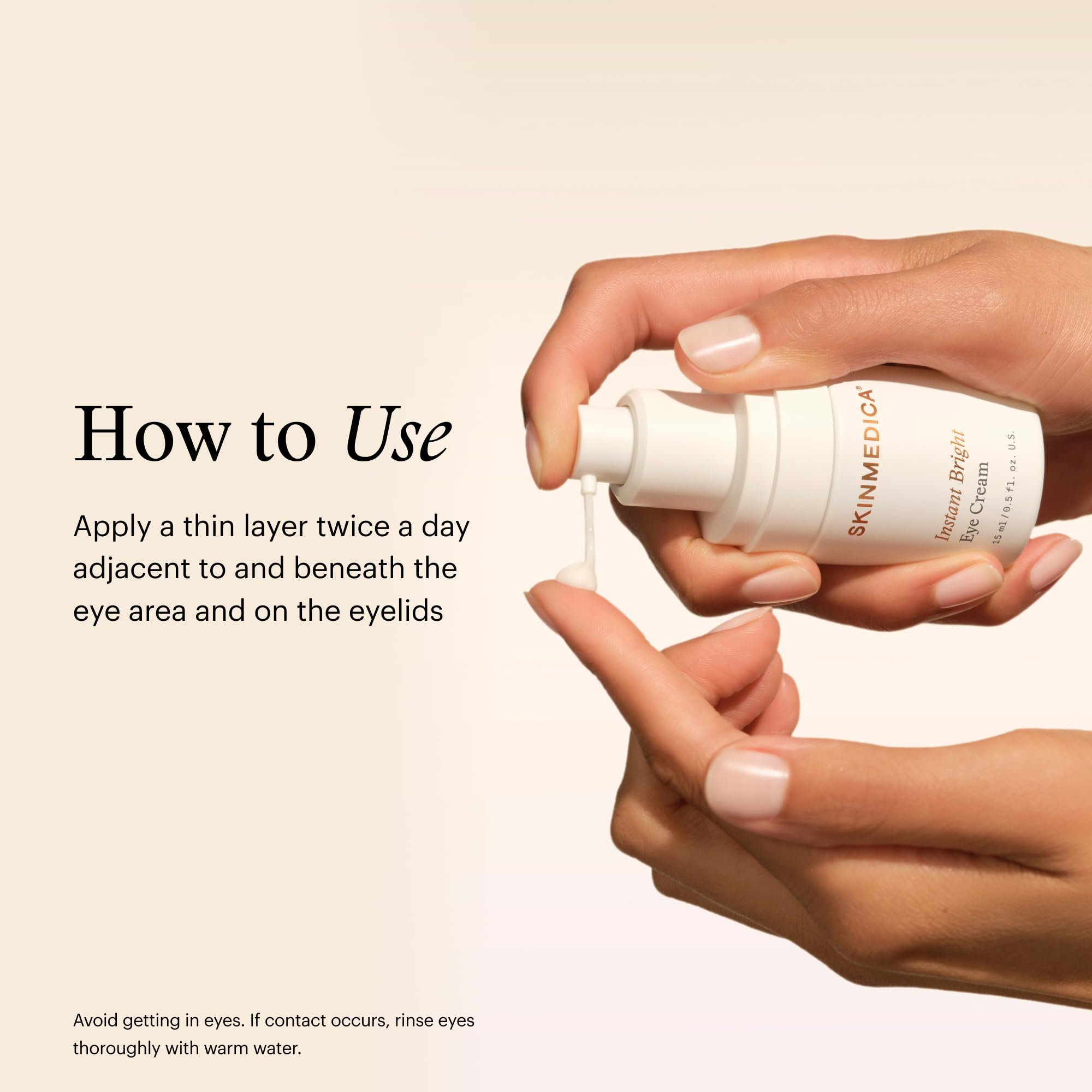 New SkinMedica Instant Bright Eye Cream packaging display