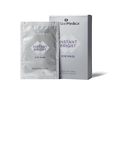 SkinMedica Instant Bright Eye Masks gel-texture close-up for refreshing under eyes.