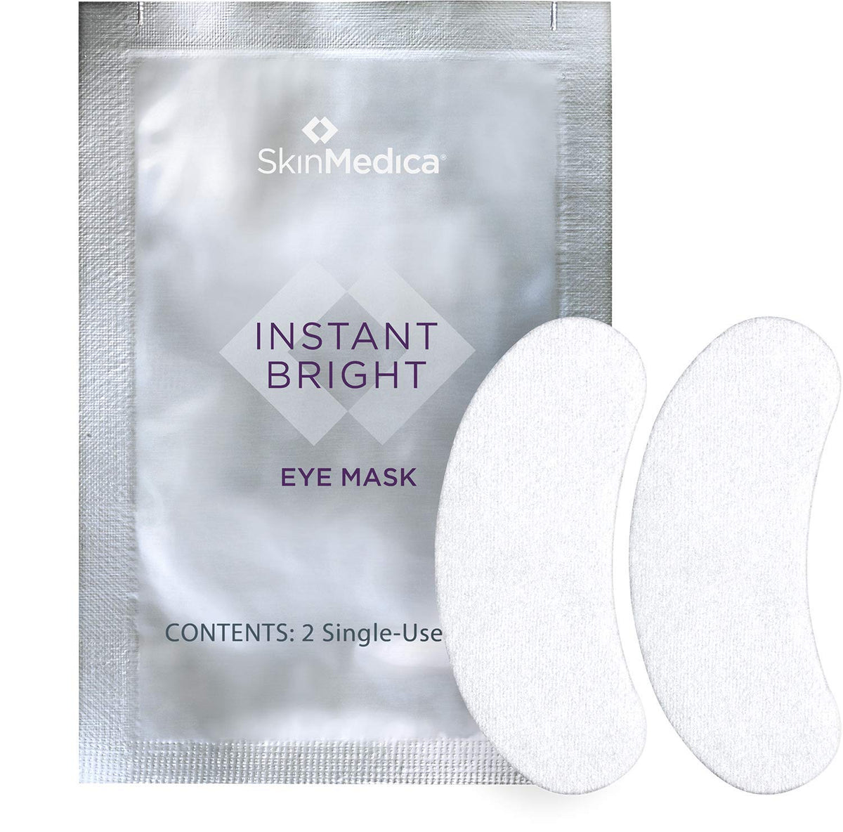 SkinMedica Instant Bright Eye Masks packaging ready for at-home use.