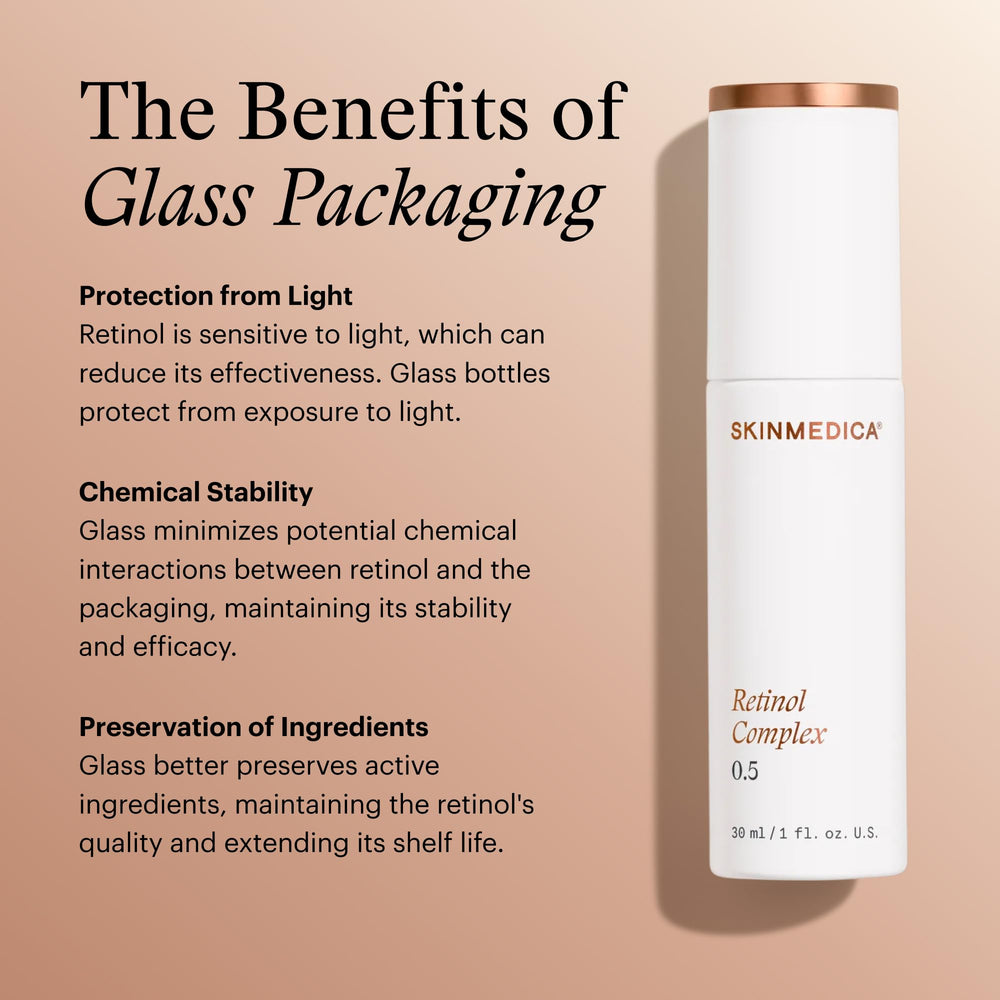 Finger applying SkinMedica Retinol 0.5 Complex showing light, fast-absorbing finish