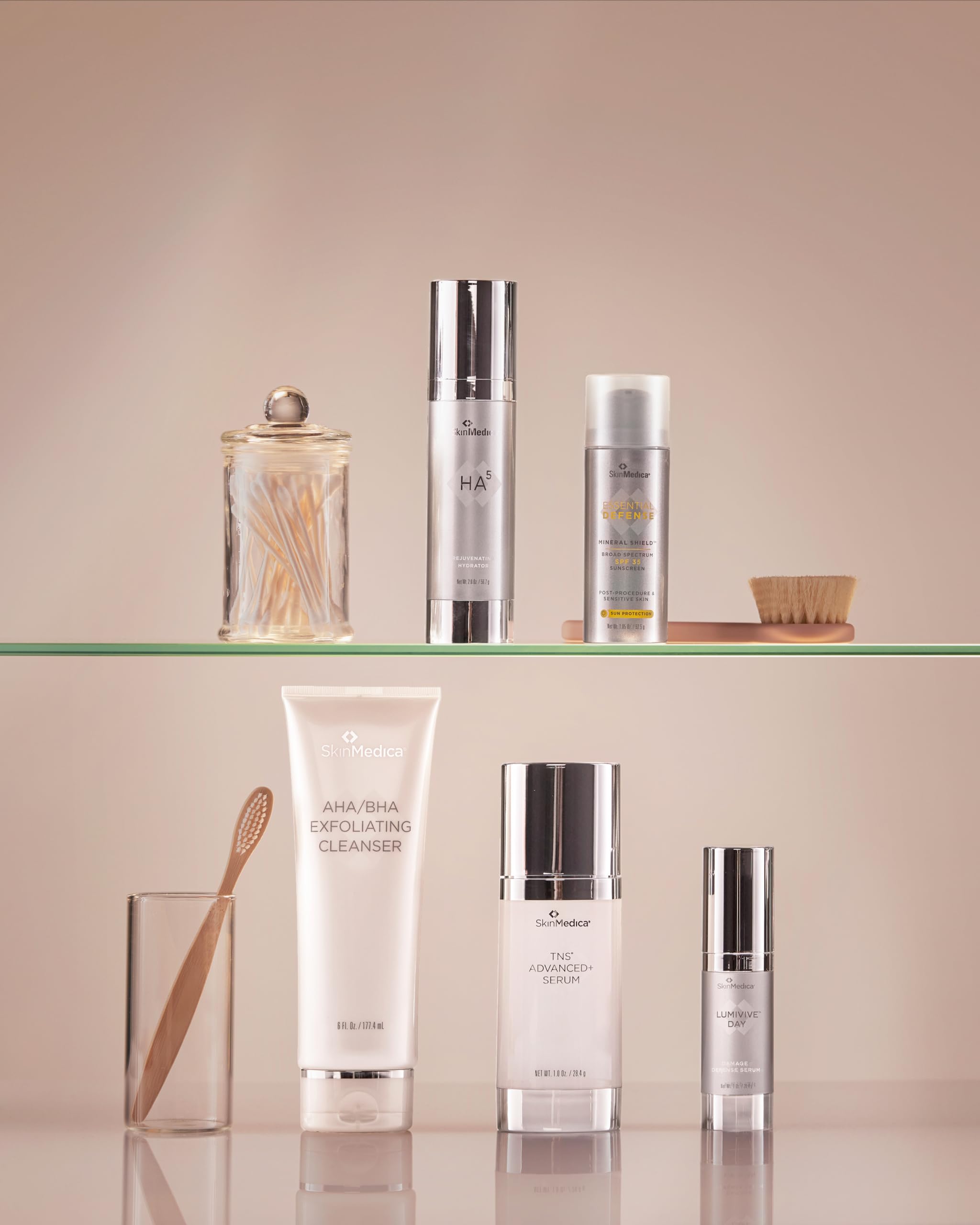 SkinMedica Scar Recovery Gel applied to the face to soften scars