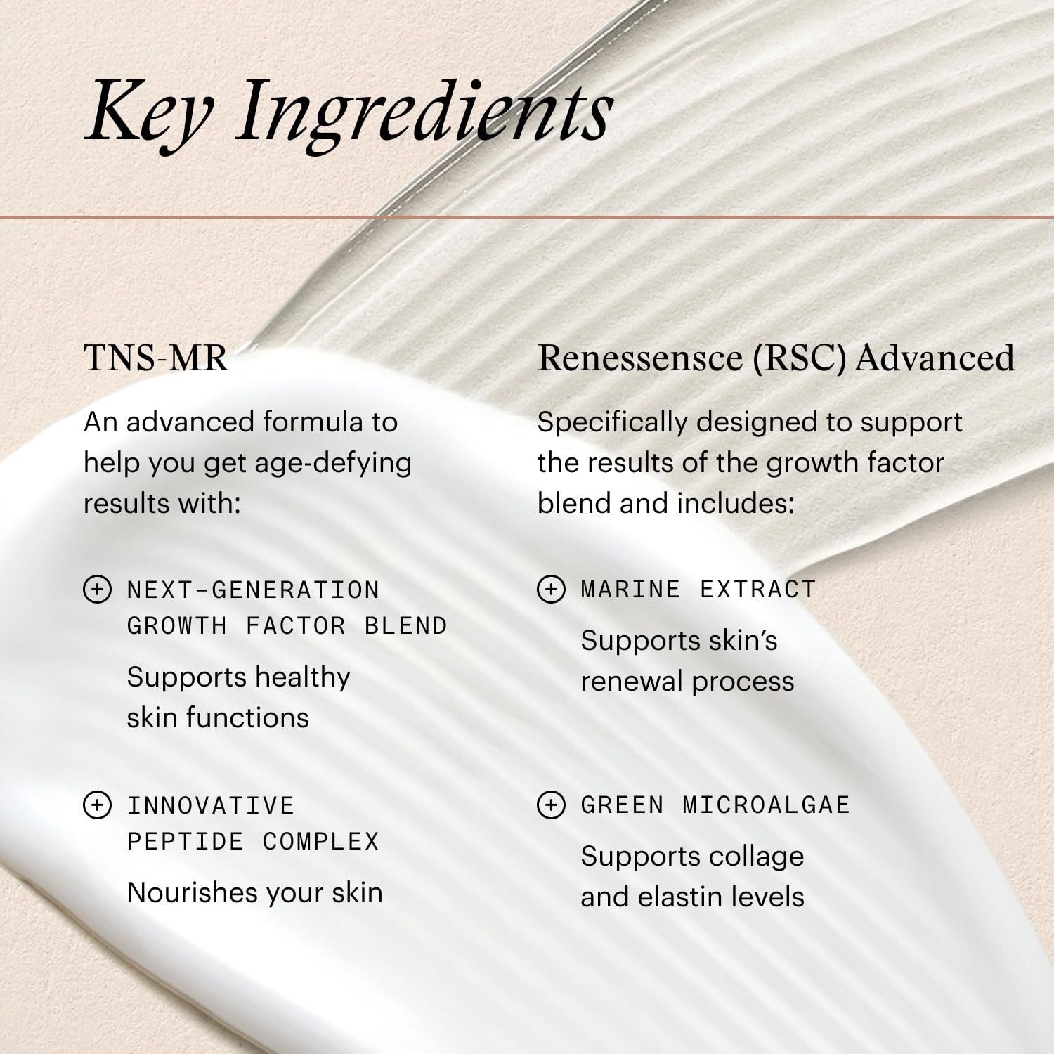 Morning and evening application of SkinMedica TNS Advanced+ Serum before moisturizer.