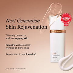 Close-up of SkinMedica TNS Advanced+ Serum texture suggesting hydration.