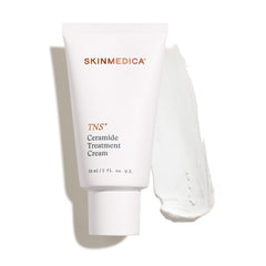 SkinMedica TNS Ceramide Treatment Cream 2oz bottle, hydrating formula for balanced skin.